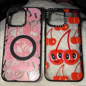 Casetify Pink Jungle and Red Cherry Phone Cases